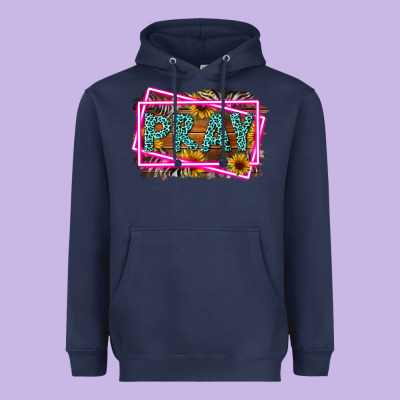 Western Pray Religious Heavyweight Hoodie Designed By Lillyallendesigns