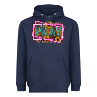 Navy Western Pray Religious Heavyweight Hoodie - LillyAllenDesigns