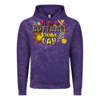 Cloud Purple it is a softball kinda day Vintage Hoodie - JahusDesignShop