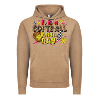 It Is A Softball Kinda Day Vintage Hoodie | Teevron