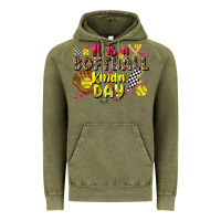 Vintage Olive it is a softball kinda day Vintage Hoodie - JahusDesignShop