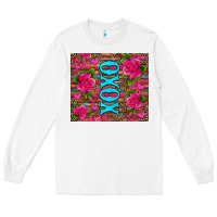 White xoxo valentine's day pink roses and hearts Long Sleeve Tee - Jasminsmagicworld