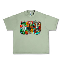 Oil Green joy with roaster Urban Heavy Tee - AdoDesignShop
