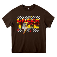 Chocolate Brown cheer life Heavy Core Tee - texasbilliewilder