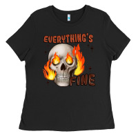 Black everythings fine Ladies Tee - JahusDesignShop