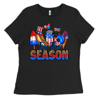 Black tis' the season Ladies Tee - RanaPortraitStore