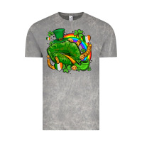 Cloud Rock st patricks lips with horseshoe rainbow and shamrocks Vintage Tee - AdoDesignShop