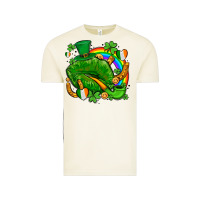 Vintage Arctic st patricks lips with horseshoe rainbow and shamrocks Vintage Tee - AdoDesignShop