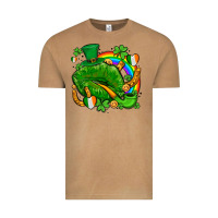 Vintage Camel st patricks lips with horseshoe rainbow and shamrocks Vintage Tee - AdoDesignShop