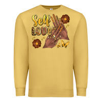 Antique Gold black woman self love nails Premium Sweatshirt - Artiststas