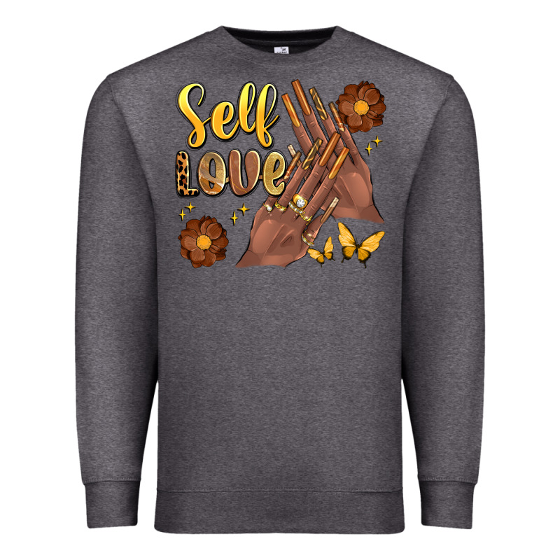 Black Woman Self Love Nails Premium Sweatshirt by Artiststas | Teevron