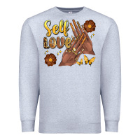 Heather Grey black woman self love nails Premium Sweatshirt - Artiststas
