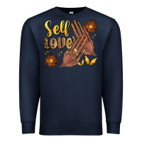 Navy black woman self love nails Premium Sweatshirt - Artiststas