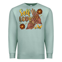 Seafoam black woman self love nails Premium Sweatshirt - Artiststas