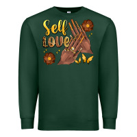 Sports Green black woman self love nails Premium Sweatshirt - Artiststas