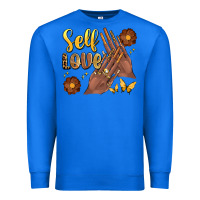 True Royal black woman self love nails Premium Sweatshirt - Artiststas
