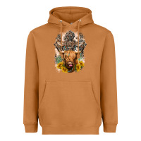 Meerkat Western Heifer Cow with crosses Heavyweight Hoodie - LillyAllenDesigns