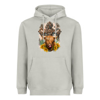 Moon Dust Western Heifer Cow with crosses Heavyweight Hoodie - LillyAllenDesigns