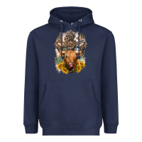 Western Heifer Cow With Crosses Heavyweight Hoodie | Teevron