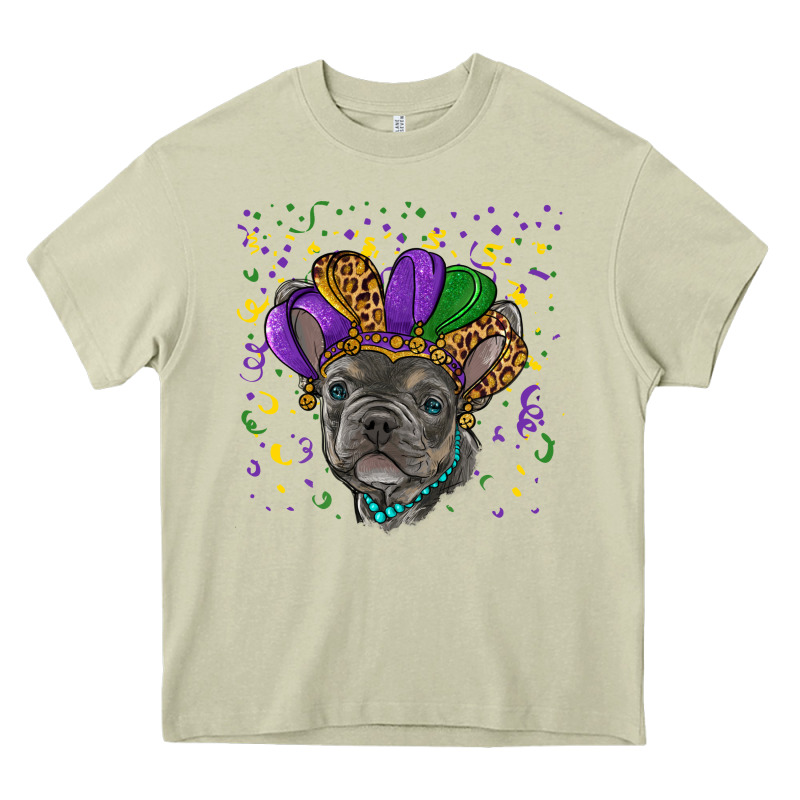 Mardi Gras French Bulldog Heavy Core Tee by RanaPortraitStore | Teevron