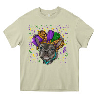 Mossy mardi gras french bulldog Heavy Core Tee - RanaPortraitStore