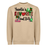 Mushroom santa's favorite nail tech Heavyweight Sweatshirt - AdoDesignShop