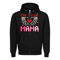Black one loved mama Zipper Hoodie - MaliasSmallBusiness