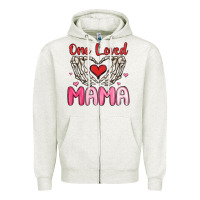 Oatmeal Heather one loved mama Zipper Hoodie - MaliasSmallBusiness