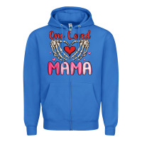 True Royal one loved mama Zipper Hoodie - MaliasSmallBusiness