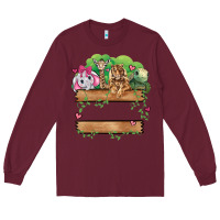 Burgundy zoo crew Long Sleeve Tee - JahusDesignShop