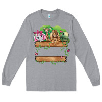 Heather Grey zoo crew Long Sleeve Tee - JahusDesignShop