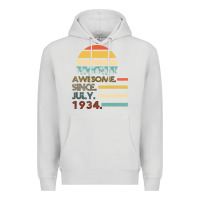 Dove Grey Awesome Since JULY 1934 Premium Hoodie - Bettercallsaul