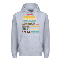 Heather Grey Awesome Since JULY 1934 Premium Hoodie - Bettercallsaul