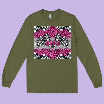 Race Mom Long Sleeve Tee Designed By Barkaloodesign