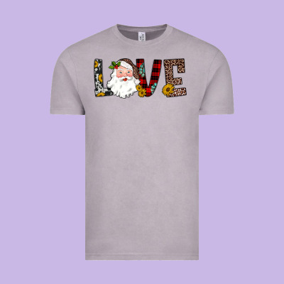 Love Santa Vintage Tee Designed By Jahusdesignshop