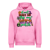 Fuchsia Pink dont make me flip my witch switch Urban Hoodie - CowGirlArtShop