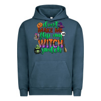Pigment Midnight Navy dont make me flip my witch switch Urban Hoodie - CowGirlArtShop