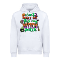 White dont make me flip my witch switch Urban Hoodie - CowGirlArtShop