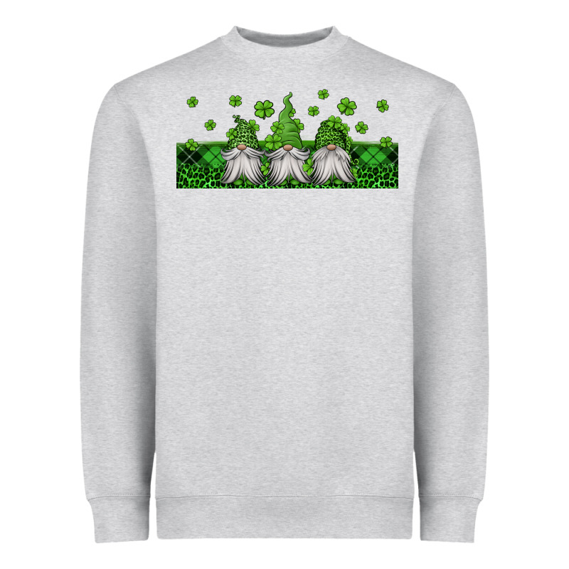 St Patricks Gnomes Heavyweight Sweatshirt by Jasminsmagicworld | Teevron