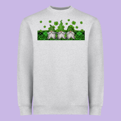 St Patricks Gnomes Heavyweight Sweatshirt Designed By Jasminsmagicworld