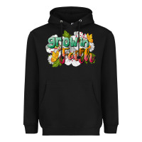 Black Grow In Faith Heavyweight Hoodie - LillyAllenDesigns