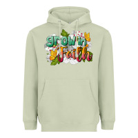 Matcha Grow In Faith Heavyweight Hoodie - LillyAllenDesigns