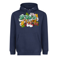 Navy Grow In Faith Heavyweight Hoodie - LillyAllenDesigns