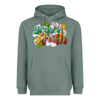 Sage Grow In Faith Heavyweight Hoodie - LillyAllenDesigns