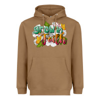 Toasted Coconut Grow In Faith Heavyweight Hoodie - LillyAllenDesigns