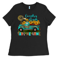 Black country roads take me home Ladies Tee - RanaPortraitStore