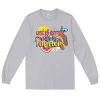 Moon Dust Life is better with my flip flops Long Sleeve Tee - NancyCooperArtShop