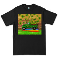 Black st patricks day truck shamrock with rainbow tumbler Premium Tee - RanaPortraitStore