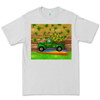 Dove Grey st patricks day truck shamrock with rainbow tumbler Premium Tee - RanaPortraitStore
