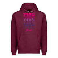 Burgundy pride 1984 Premium Hoodie - Bettercallsaul
